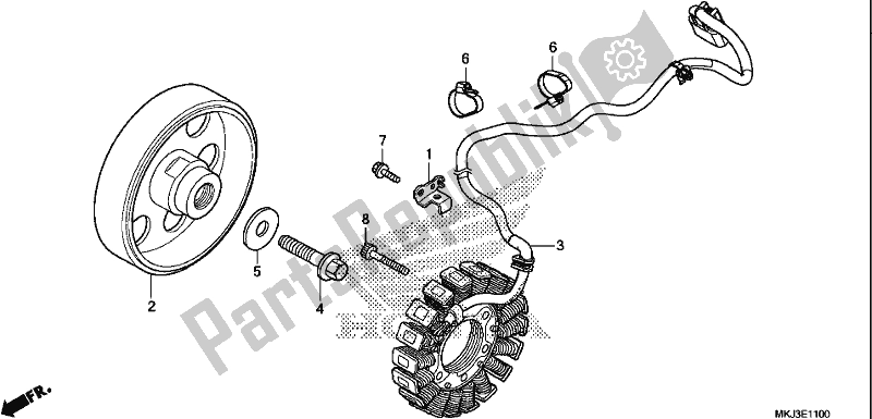 Tutte le parti per il Generatore del Honda CB 1000 RA 2018