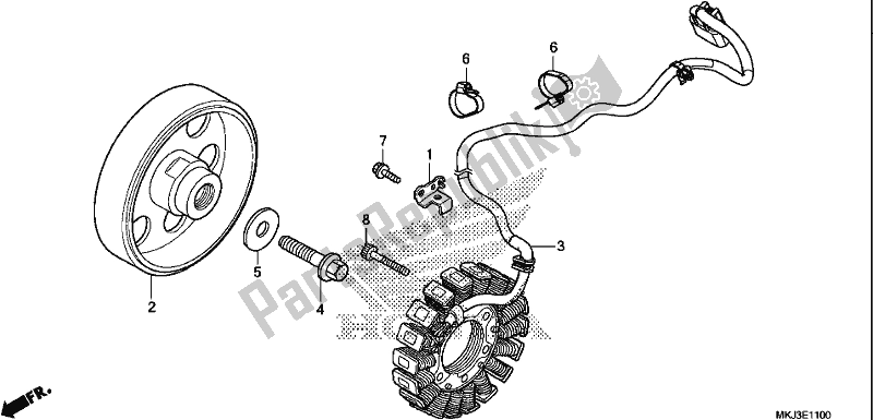 Tutte le parti per il Generatore del Honda CB 1000 RA 2019