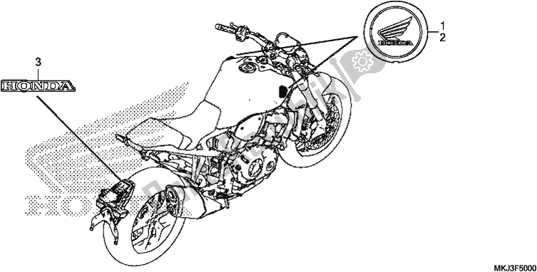 All parts for the Mark of the Honda CB 1000 RA 2019