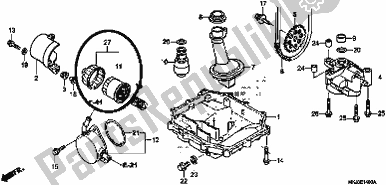 Tutte le parti per il Oil Pan/oil Pump del Honda CB 1000 RA 2019