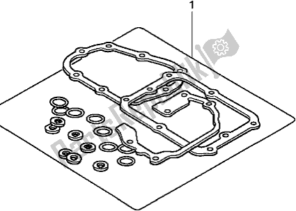 All parts for the Gasket Kit B of the Honda CB 125E 2018