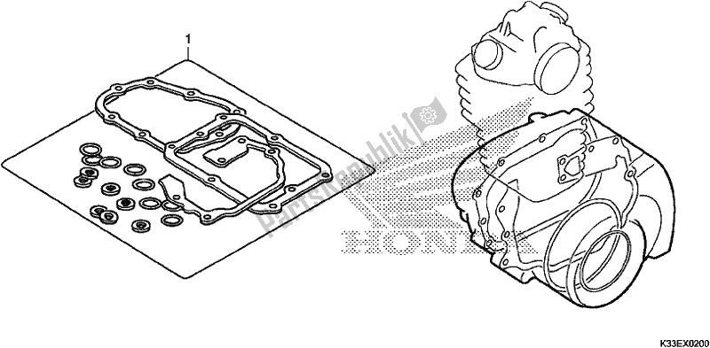 Wszystkie części do Zestaw Uszczelek B Honda CB 300 FA 2017