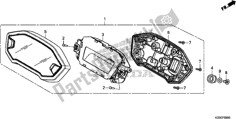 Alle onderdelen voor de Meter van de Honda CB 300 FA 2017