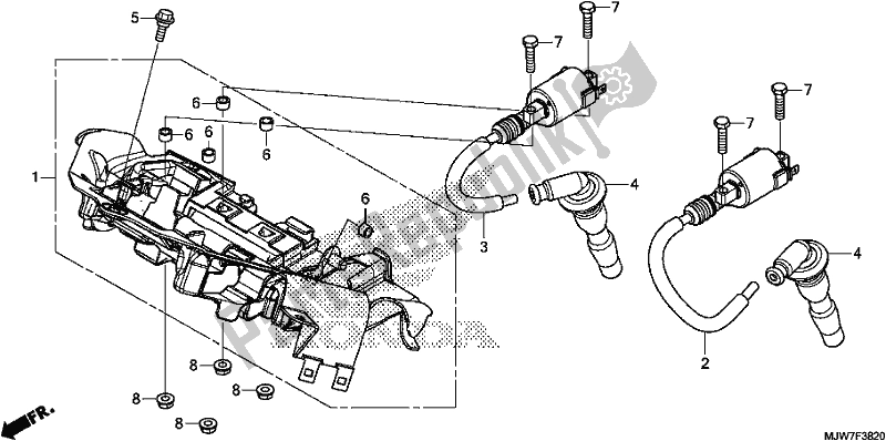 Tutte le parti per il Bobina Di Accensione del Honda CB 500 FA 2017