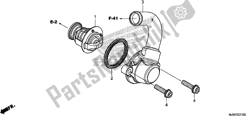 Tutte le parti per il Termostato del Honda CB 500 FA 2017