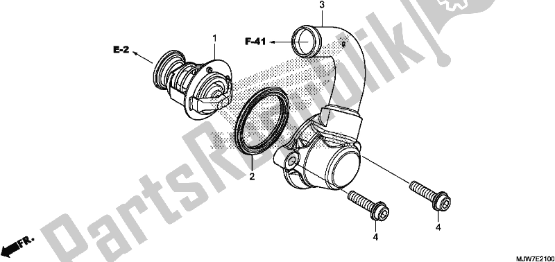 All parts for the Thermostat of the Honda CB 500 FA 2018