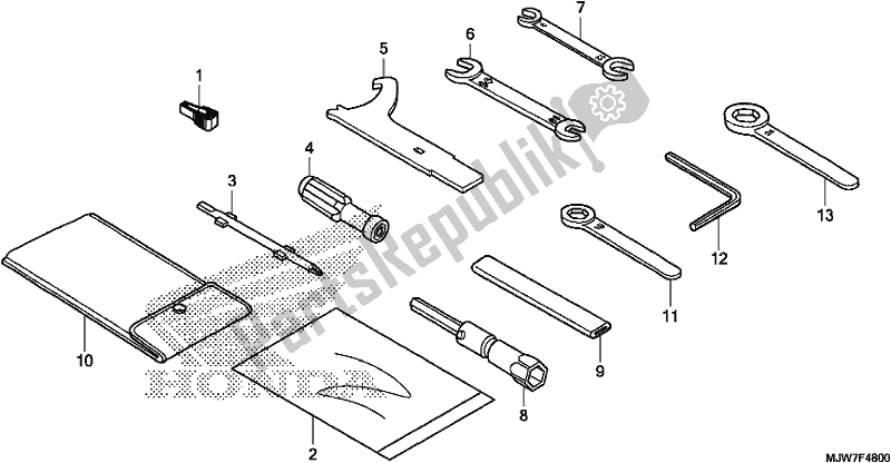 All parts for the Tool of the Honda CB 500 FA 2018