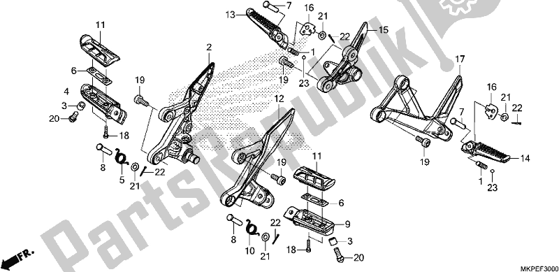 Wszystkie części do Krok Honda CB 500 FA 2019