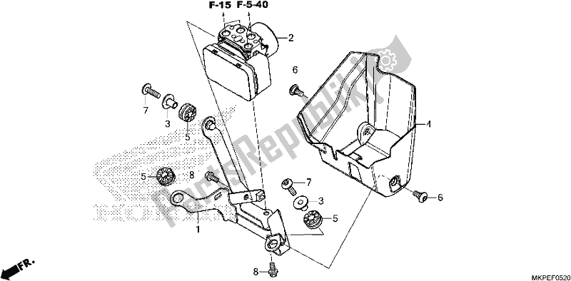 Tutte le parti per il Modulatore Abs del Honda CB 500 FA 2021