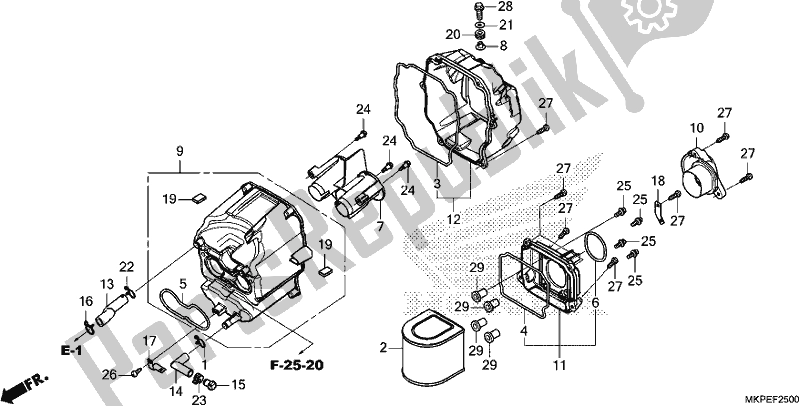 Alle onderdelen voor de Luchtfilter van de Honda CB 500 FA 2021