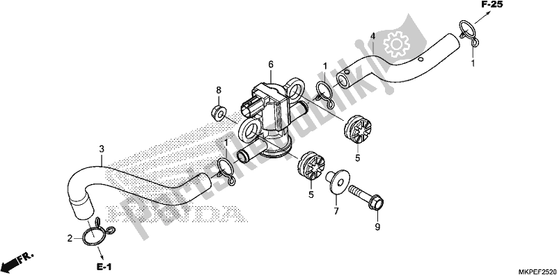 Tutte le parti per il Elettrovalvola Iniezione Aria del Honda CB 500 FA 2021