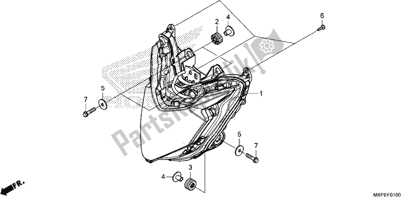 Toutes les pièces pour le Phare du Honda CB 500 FA 2021