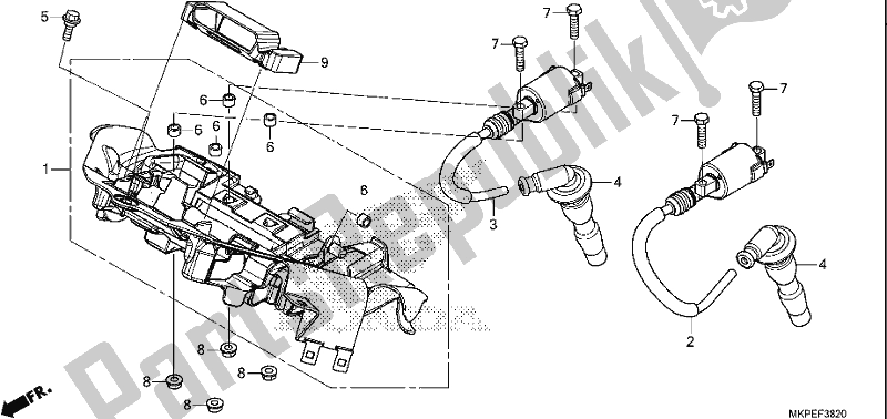 Alle onderdelen voor de Bobine van de Honda CB 500 FA 2021