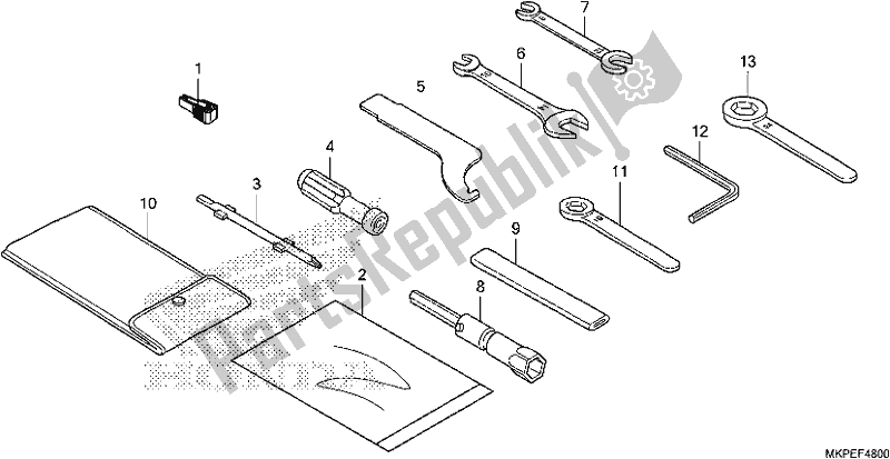 Tutte le parti per il Utensili del Honda CB 500 FA 2021