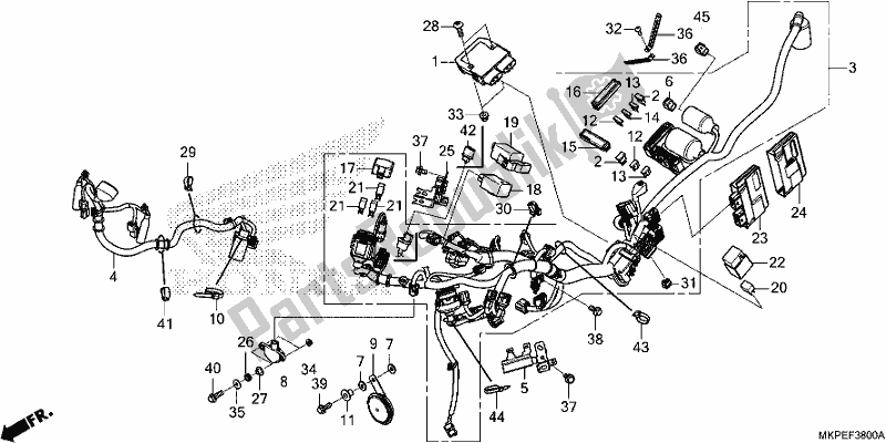 Tutte le parti per il Cablaggio del Honda CB 500 FA 2021