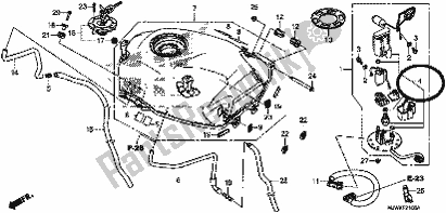 Todas as partes de Fuel Tank/fuel Pump do Honda CB 500 XA 2018