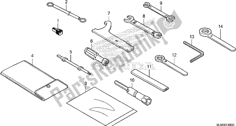 All parts for the Tool of the Honda CB 500 XA 2018