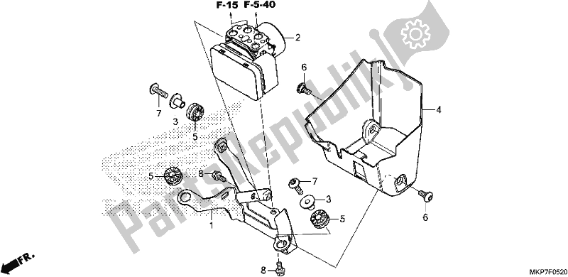 Tutte le parti per il Modulatore Abs del Honda CB 500 XA 2021