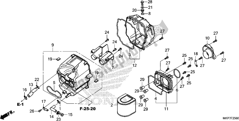 Tutte le parti per il Filtro Dell'aria del Honda CB 500 XA 2021