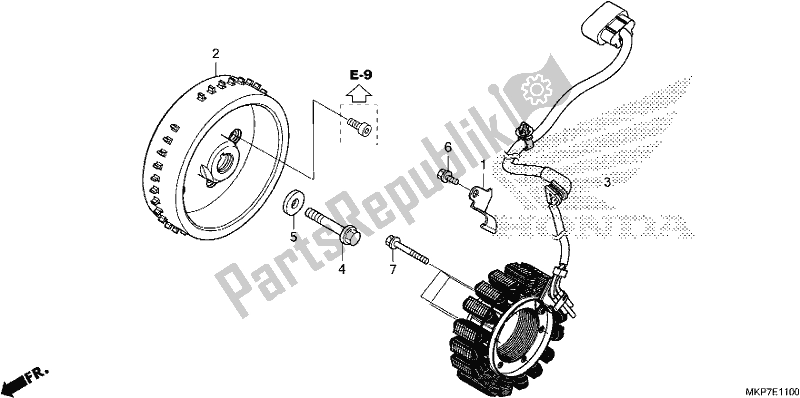 Tutte le parti per il Generatore del Honda CB 500 XA 2021