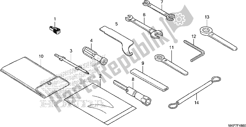 All parts for the Tools of the Honda CB 500 XA 2021