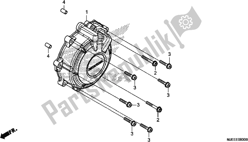 Todas as partes de Tampa Do Gerador do Honda CB 650 FA 2017