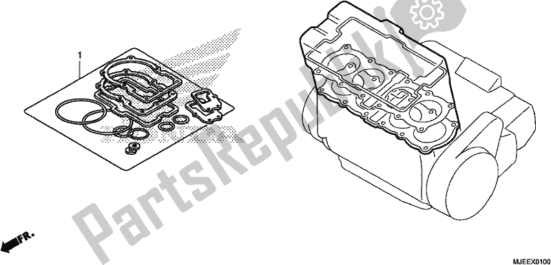 All parts for the Gasket Kit A of the Honda CB 650 FA 2018