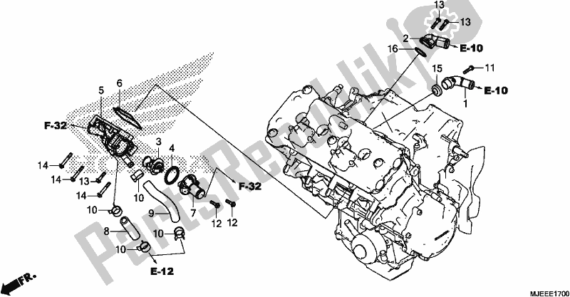 All parts for the Thermostat of the Honda CB 650 FA 2018