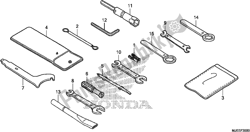 All parts for the Tool of the Honda CB 650 FA 2018