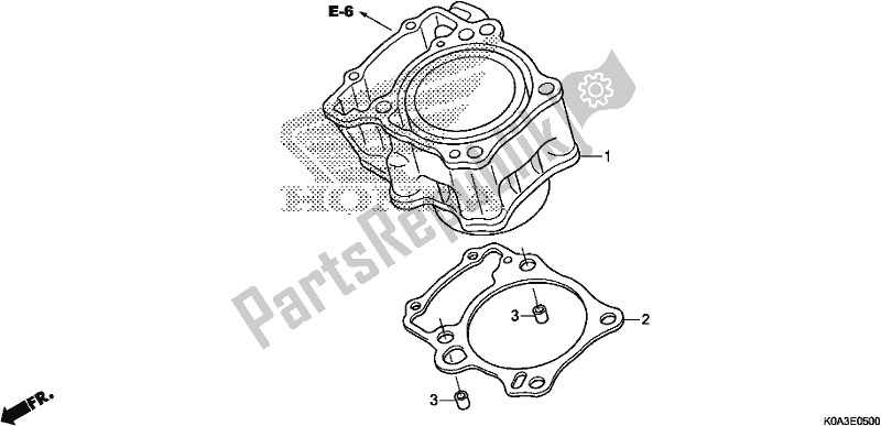 Alle onderdelen voor de Cilinder van de Honda CBF 300 RA 2019