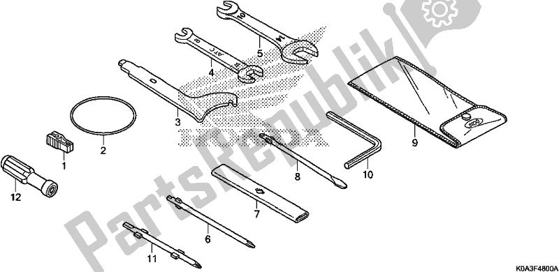 All parts for the Tools of the Honda CBF 300 RA 2019