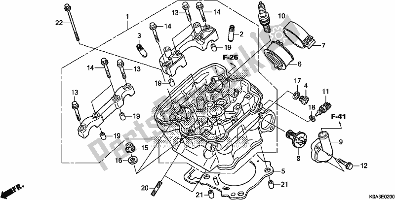 Toutes les pièces pour le Culasse du Honda CBF 300 RA 2020