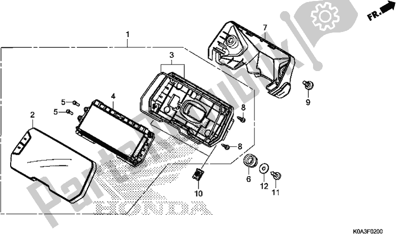 Todas las partes para Metro de Honda CBF 300 RA 2020