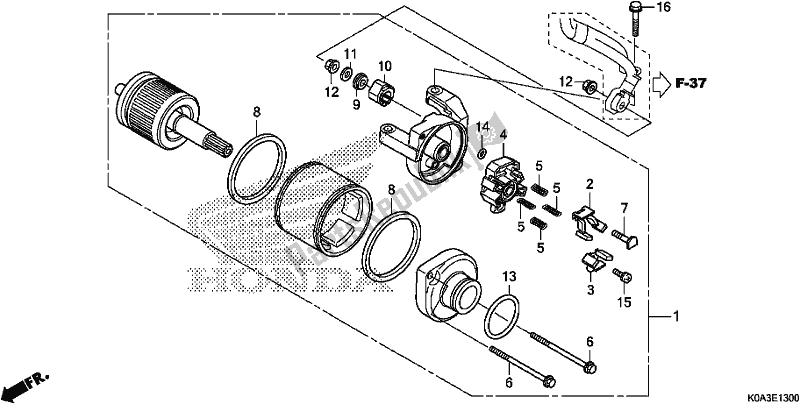 Todas las partes para Motor De Arranque de Honda CBF 300 RA 2020