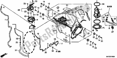 Tutte le parti per il Fuel Tank/fuel Pump del Honda CBR 1000 RA 2017