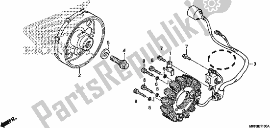 Tutte le parti per il Generatore del Honda CBR 1000 RA 2017