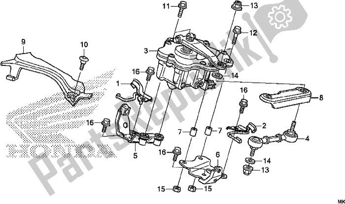 Tutte le parti per il Ammortizzatore Di Sterzo del Honda CBR 1000 RA 2017