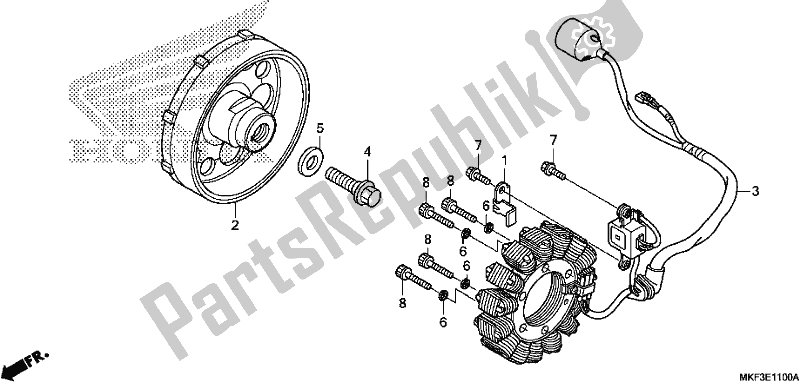 Tutte le parti per il Generatore del Honda CBR 1000 RA 2018