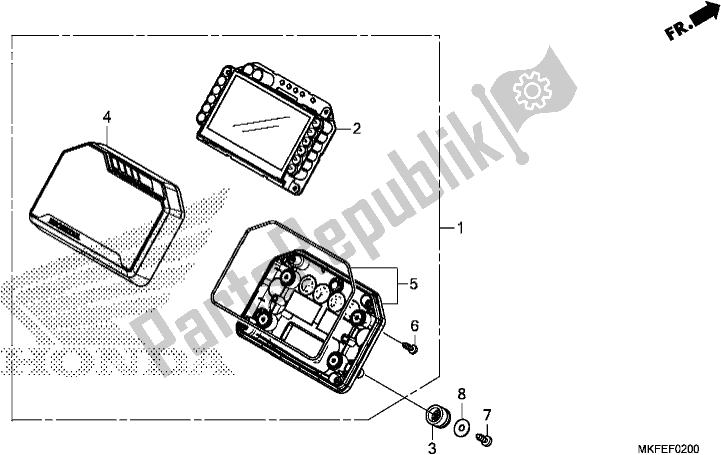 All parts for the Meter of the Honda CBR 1000 RA 2019