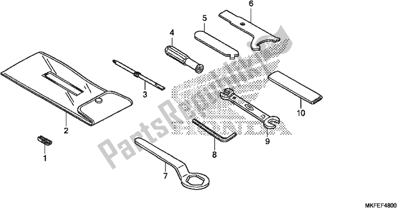 All parts for the Tools of the Honda CBR 1000 RA 2019