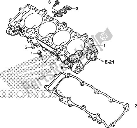Todas as partes de Cilindro do Honda CBR 1000S1 2017