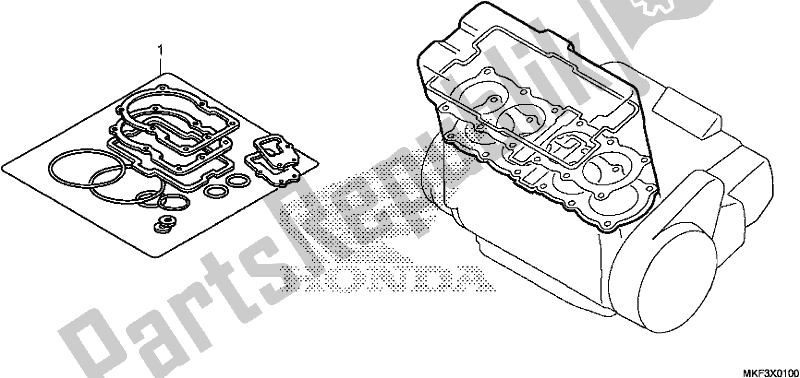Wszystkie części do Zestaw Uszczelek A Honda CBR 1000S1 2018
