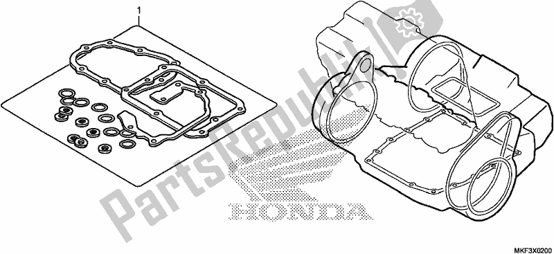 Wszystkie części do Zestaw Uszczelek B Honda CBR 1000S1 2018