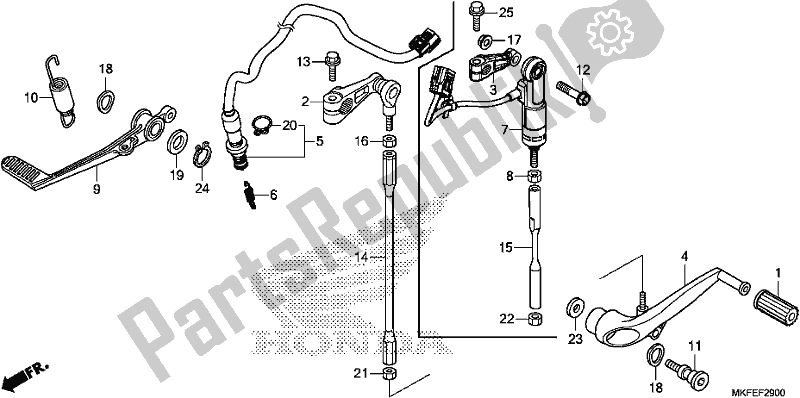 Todas las partes para Pedal de Honda CBR 1000S1 2019