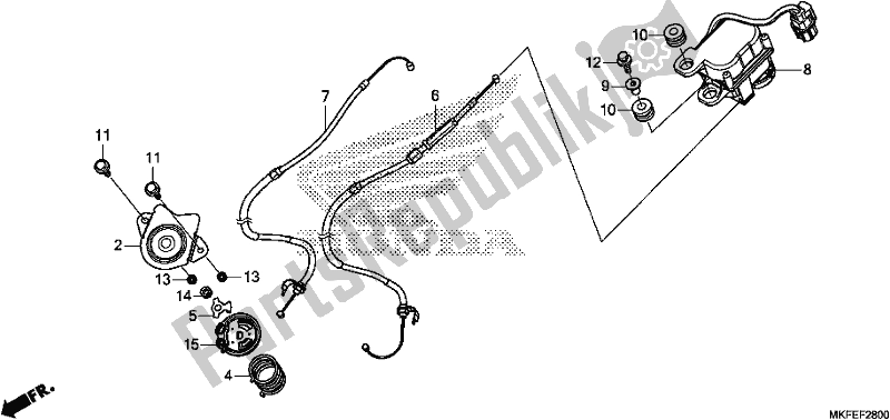 Tutte le parti per il Servomotore del Honda CBR 1000S1 2019