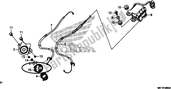 Tutte le parti per il Servomotore del Honda CBR 1000S2 2017