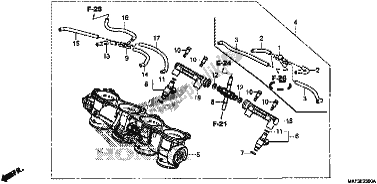 Tutte le parti per il Corpo Farfallato del Honda CBR 1000S2 2017