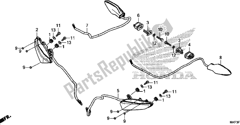 Wszystkie części do Winker Honda CBR 1000S2 2017