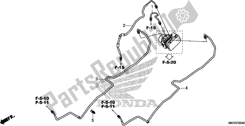 Alle onderdelen voor de Remleiding van de Honda CBR 1000 SP 2020