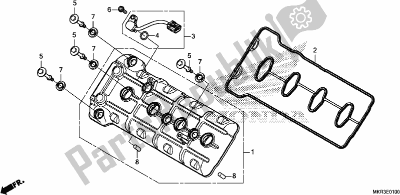 Wszystkie części do Cylinder Honda CBR 1000 SP 2020